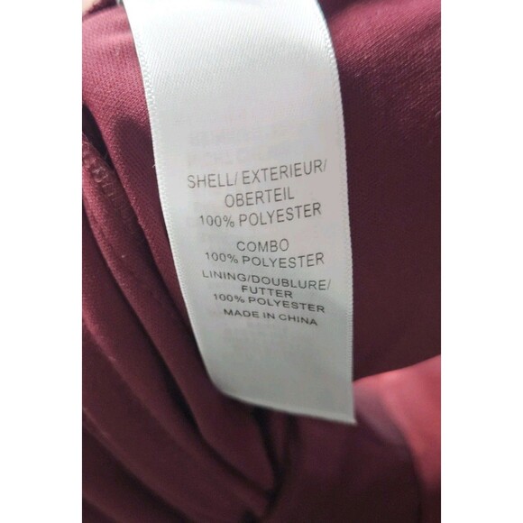 Adrianna Papell Gown Flutter Jewel Neck Maroon NEW NWT sz 16 MSRP $240 - Picture 9 of 11